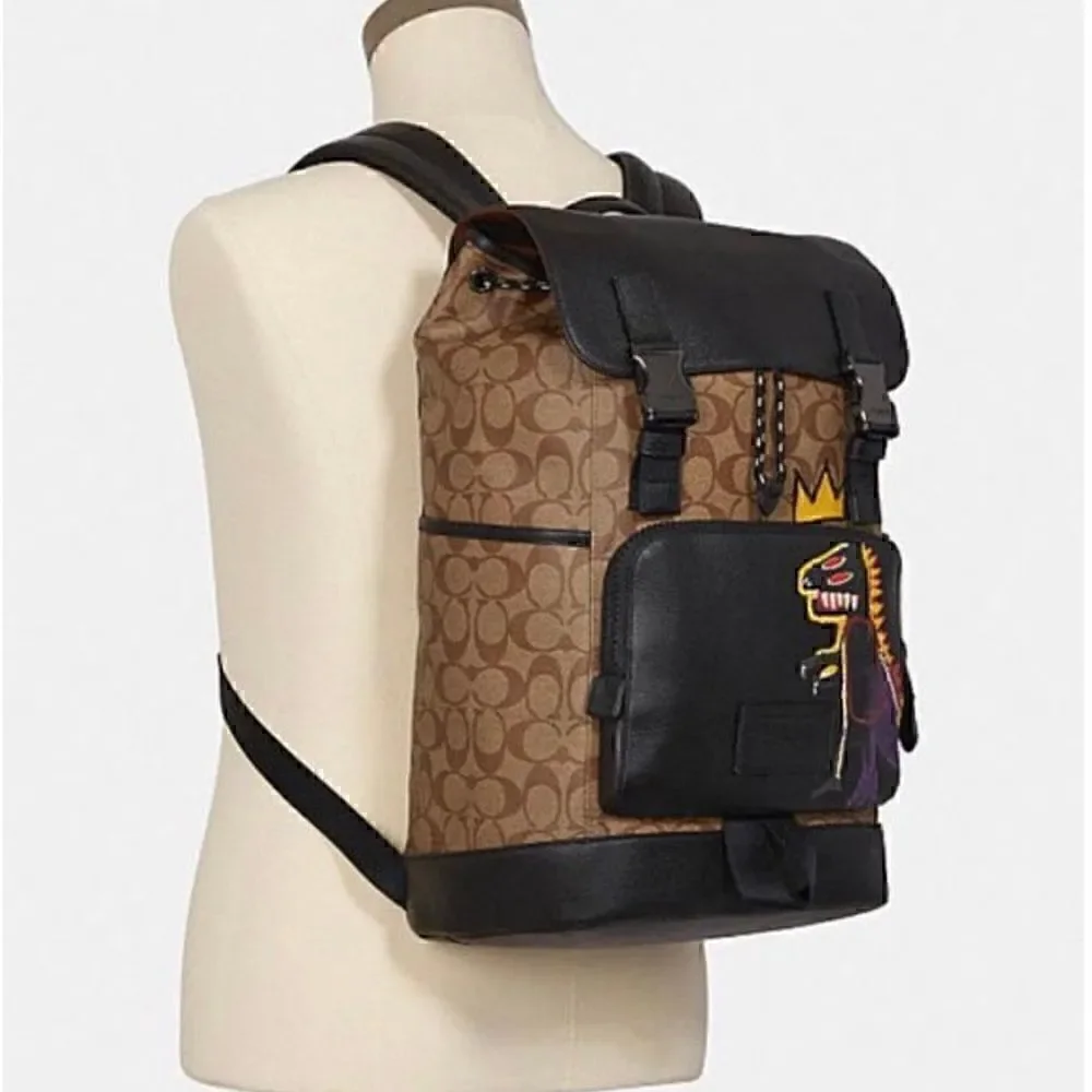 COACH X MICHEL JEAN BASQUIAT “Pez Dispenser” track backpack limited edition nwt